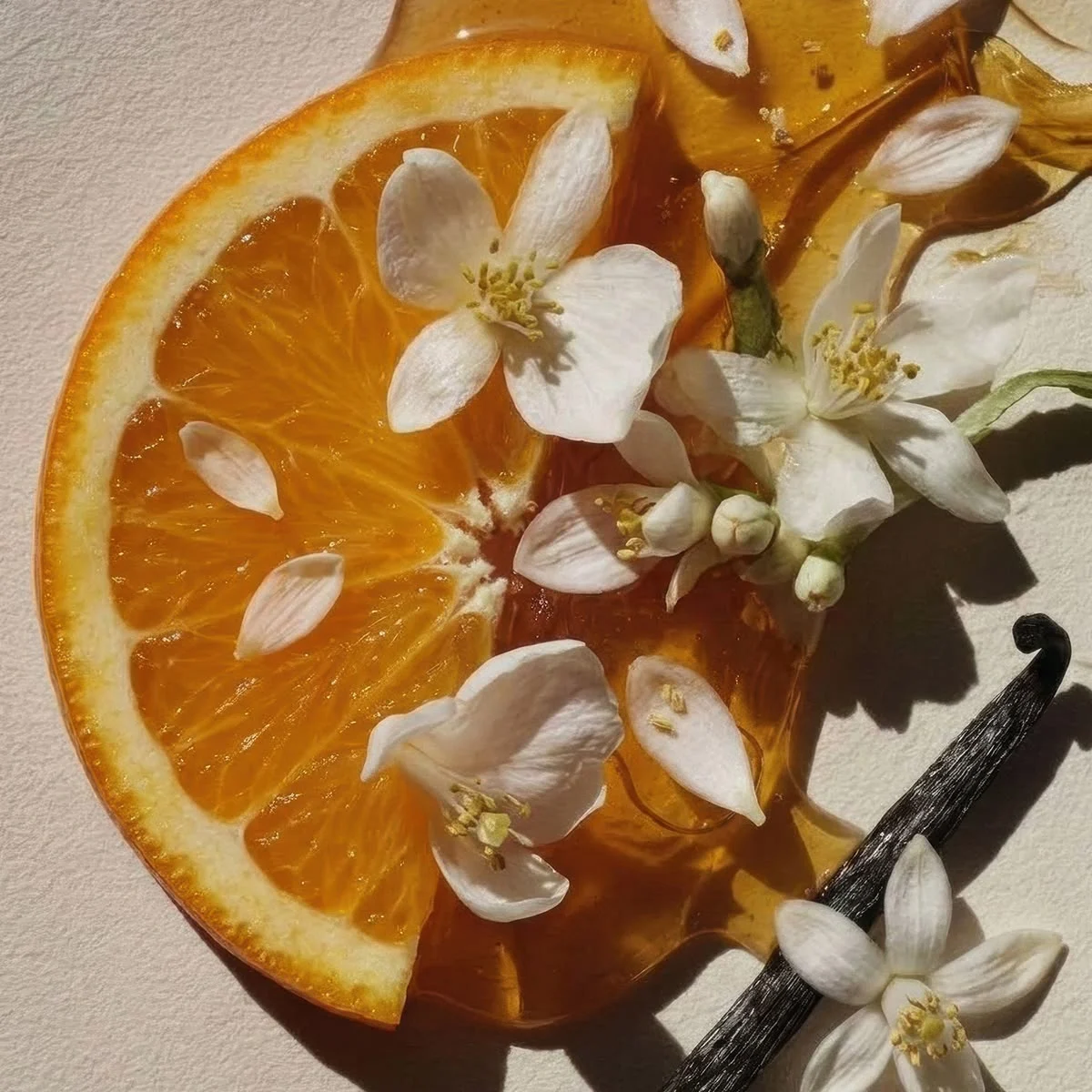 Orange blossom, neroli and honey